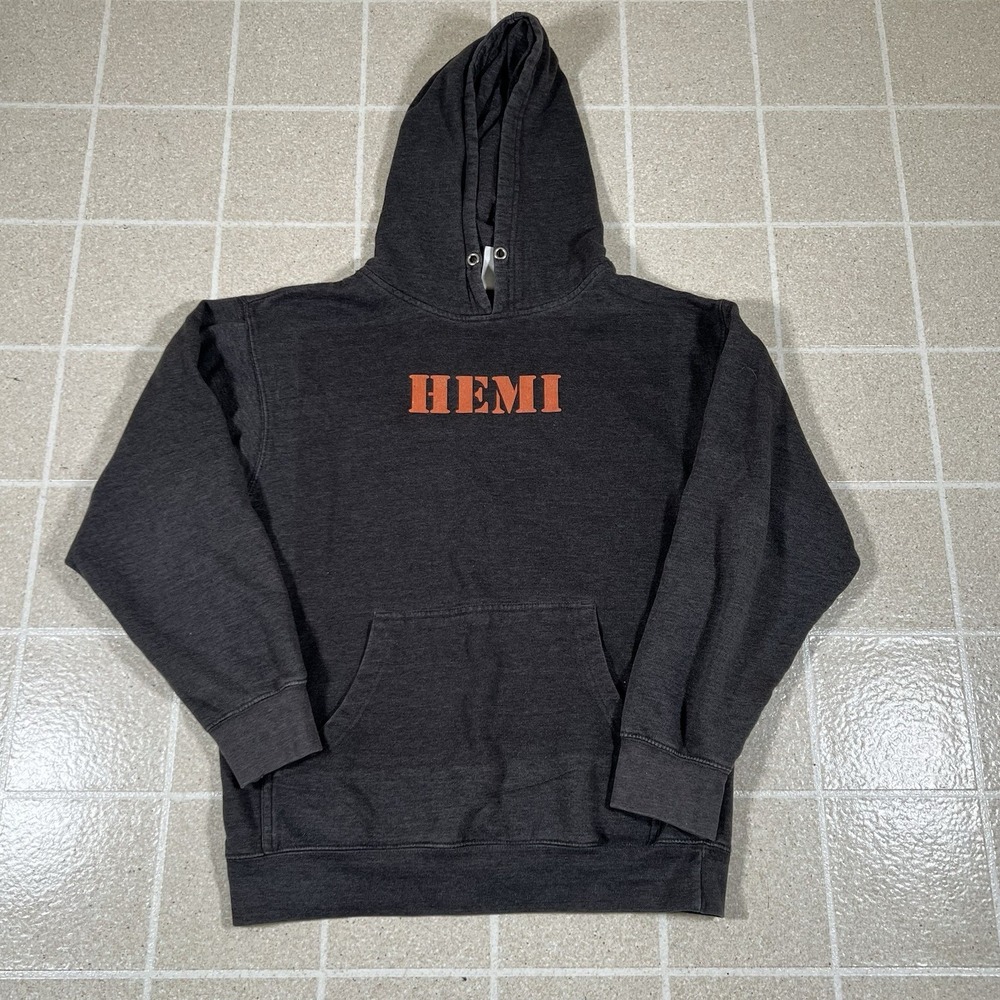 Vintage Y2K Hemi Mopar "Hell Yeah I Drive A Hemi " Hoodie Pullover Sz M Grey